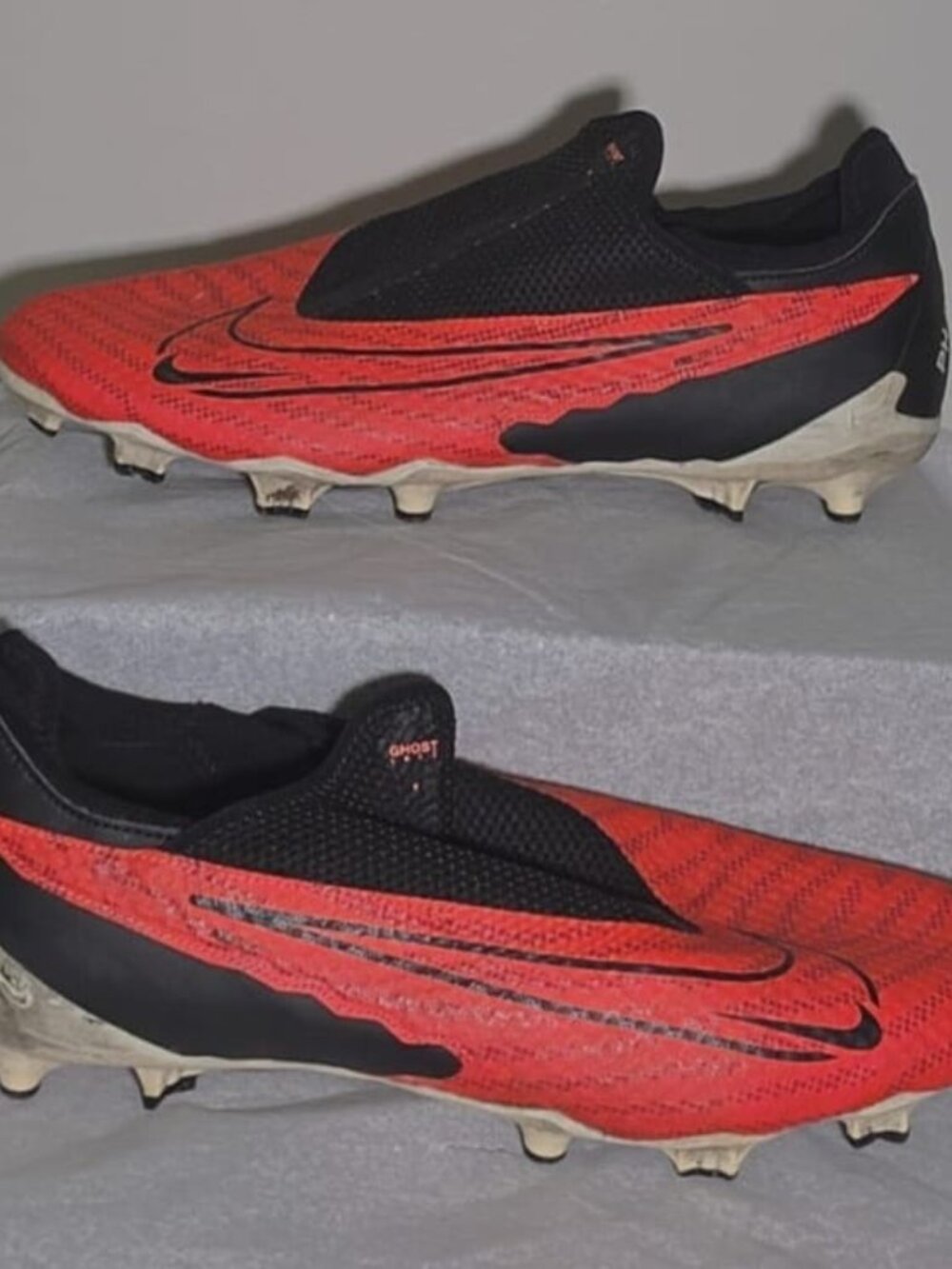 Nike Men's Phantom GX Academy Dynamic Fit FG/MG Soccer Cleats (Bright Crimson /